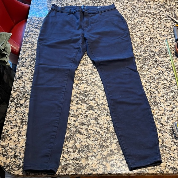 Gap blue stretch skinny jeans Sz 8 soft cotton 5 pockets - Picture 6 of 13